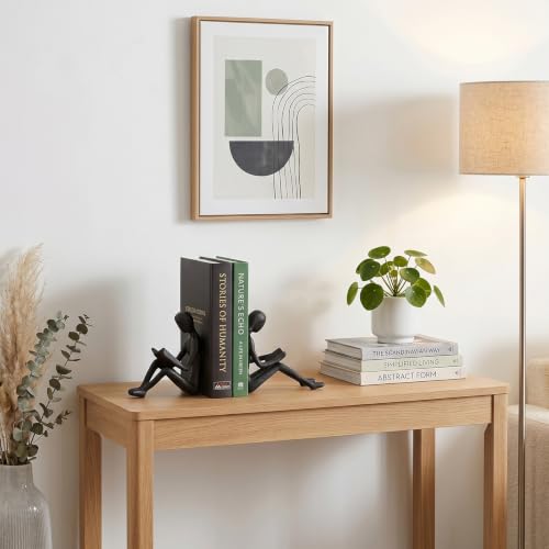 Sziqiqi Heavy Duty Bookends for Books: Decorative Book Ends for Shelves