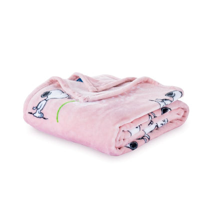 Berkshire Blanket Peanuts® VelvetLoft® Cute Character Snoopy Plush Blanket,Make A Wish Spring Pink,King 90 in x 108 in (Official Peanuts® Product) - color: Make a Wish Spring Pink, size: King (90 in x 108 in)
