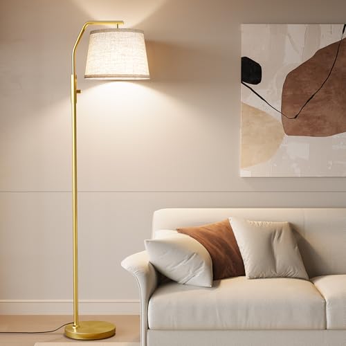 SUNMORY Floor Lamps for Living Room, 0-100% Dimmable Standing Lamp - color: Gold