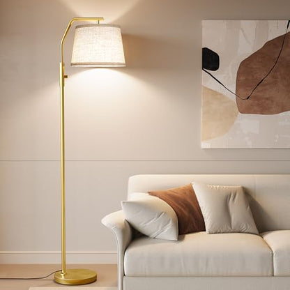 SUNMORY Floor Lamps for Living Room, 0-100% Dimmable Standing Lamp - color: Gold