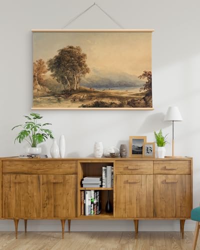 HUARCEY Extra Large Wall Art 36x54 Inch Countryside Landscape Canvas Prints - color: Lakeside, size: 54"L x 36"W