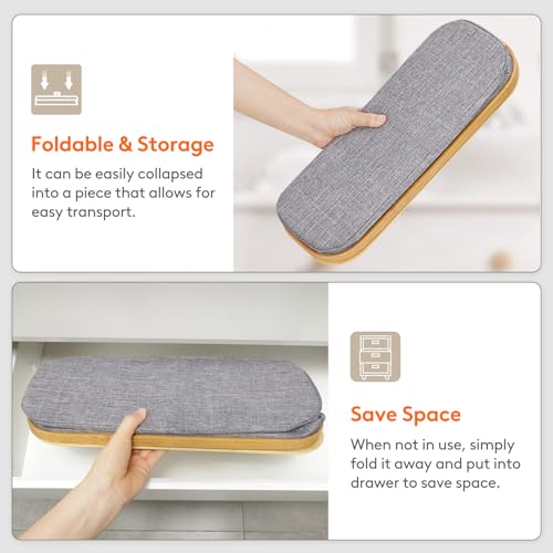 Lifewit Toilet Paper Storage Holder Extra Large Stand Basket 30L Light Gray - color: Gray, size: 30L