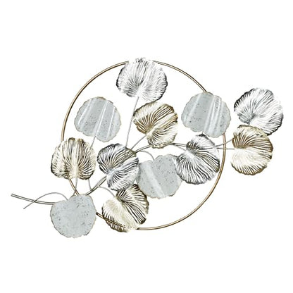 Touch of Class Metallic Splendor Metal Wall Art, Gold, Silver, White