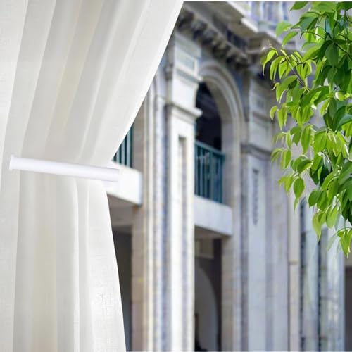 Curtain Tiebacks Hooks Wall Mounted, Curtain Holdbacks Screw-in, Curtain Holders for Drapes, Curtain Pull Backs, Curtain Tie Backs 304 Stainless Steels, 2pcs White - color: White, size: 2Pcs