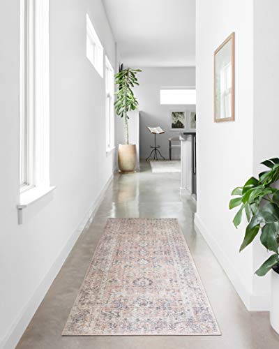 Loloi Skye Blush/Grey 2'-0" x 5'-0" Accent Rug - color: Blush / Grey, size: 2' x 5' (Rectangular)