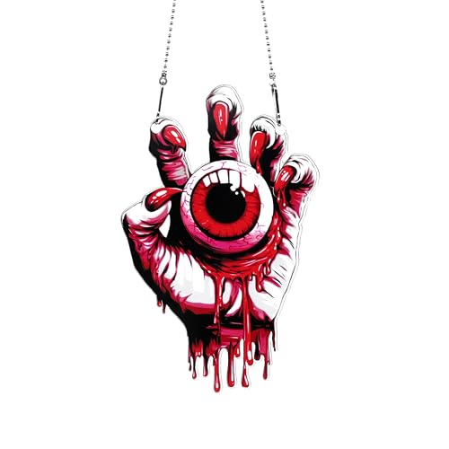 Halloween Eyeball Ornaments Colorful Window Hanging Decorations Home Wall Decor for Indoor Outdoor - color: Halloween Eyeball