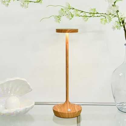 2 Pack Cordless Table Lamps, Rechargeable 6000mAh, 72H Runtime, Waterproof - color: Bamboo Pattern