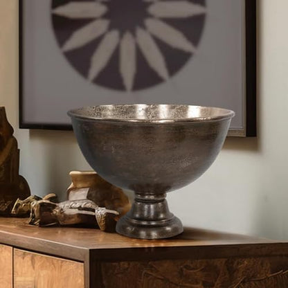 Howard Elliott Collection Golden Ore Champagne Bowl Large, Aluminum with Ombre Gold to Bronze Finish, Metallic Accent for Table, Bar or Entertaining Decor, 13.5H x 18W x 18D, Gold Bronze - size: Bowl