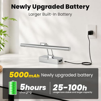 Battery Operated Picture Light for Wall,Chrome 15.7-Inch - color: Chrome, size: 15.7 Inch