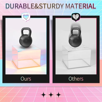 3Pcs Iridescent Acrylic Display Riser with LED light - color: Iridescent-LED light-3pcs