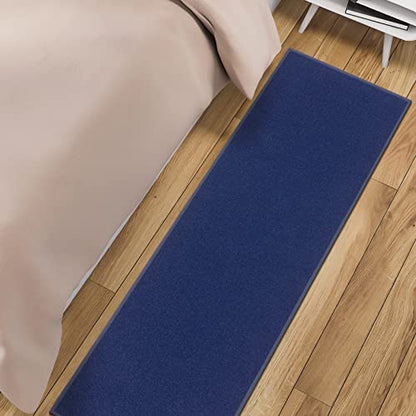 Ottomanson 2x5 Kitchen Runner – Non-Slip Hallway Runner Rug - color: Navy Blue