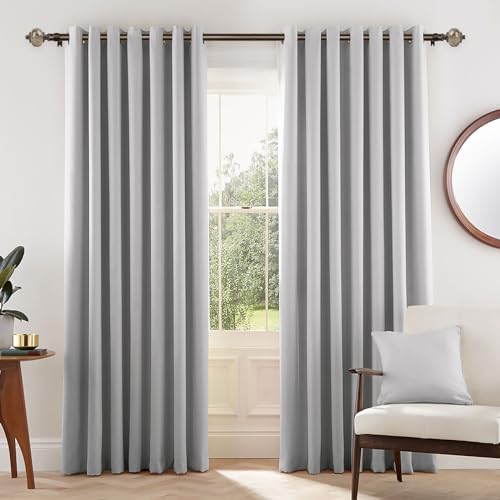 KAMANINA 1 Inch Curtain Rods for Windows 48 to 84 Inch, Bronze Drapery Rods - color: Bronze, size: 48-84"