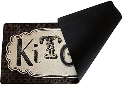 Ukeler Kitchen Rug Non Slip, Durable Natural Rubber Rug Runner for Kitchen Antique Style Chef Mat, 20''×59'' - color: D, size: 20×59 in