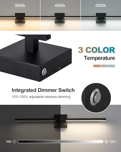 Rayogale 32 Inch Battery Operated Wall Sconces with Remote Control - color: Black, size: 32 Inch(2 Pack)
