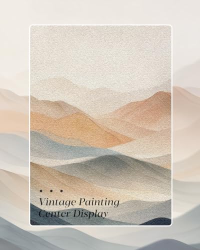 HUARCEY Metal Framed Large Abstract Layered Mountain 3D Textured Wall Art - color: Colorful mountains