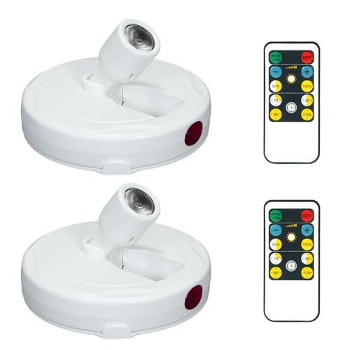 Cordless Spotlight Battery Powered, Plant Accent Lighting with Remote - color: Pure White