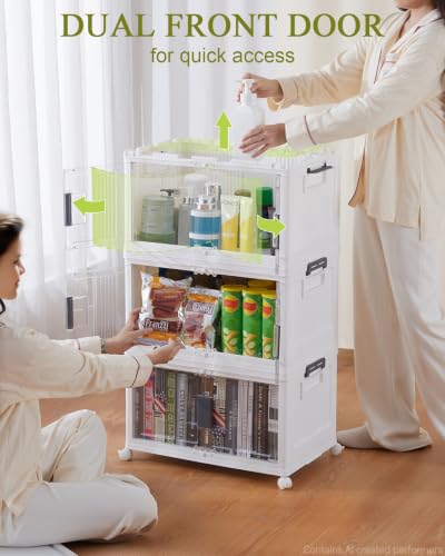 OlarHike 144QT Storage Bins with Lids for Closets, Office, Home, 3 Pack - size: 48QT