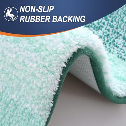 OLANLY Small Bathroom Rugs 24x16, Extra Soft Absorbent Microfiber Bath Rugs - color: Blackish Green, size: 24" X 16"