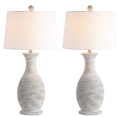 SAFAVIEH Bentlee Table Lamp Set of 2, 30" Coastal Grey TBL4131A-SET2 - color: Gray