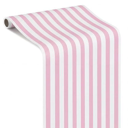 AmazingSpark Striped Table Runner Roll,Pink,50' Long X 16" Wide - color: Pink, size: 50' Long X 16" Wide