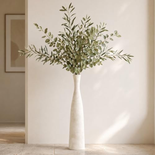 Ceramic Tall Floor Vase, 29" Terracotta Large Decorative Vases Home Decor - color: Rustic Brown