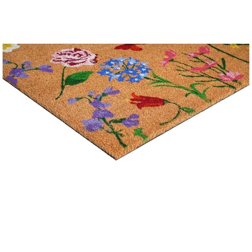 Calloway Mills Butterfly Garden Doormat (24" x 36") - color: Butterfly Garden, size: 2' x 3' (Rectangular)