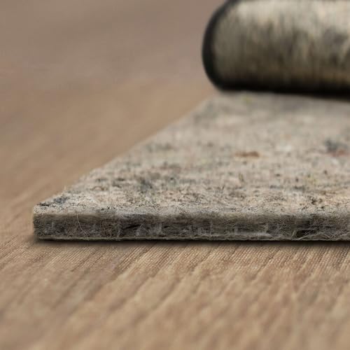 Mohawk Home Non Slip Rug Pad 5' x 8'- 1/4" Thick Felt + Latex Rubber Gripper - Dual Surface Cushion for Hardwood, Carpet, Tile Floors, Made in USA - size: 5' x 8' (Rectangular), style: 1/4 Inch Dual Surface Rug Pad