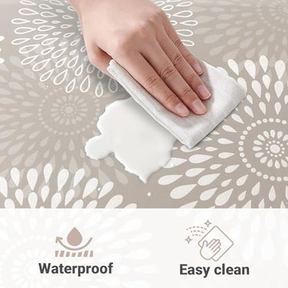 Kitchen Mat Water-Resistant Kitchen Rugs Cushioned Anti-Fatigue Floor Mat - color: Khaki, size: 28"L x 17.3"W x 0.5"Th