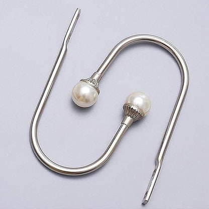 COCIVIVRE 2 Pack Curtain Holdbacks Wall Mounted Curtain Tiebacks Hooks - color: Silver, size: 2 Pack