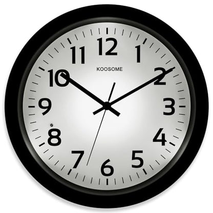 Glow in the Dark Wall Clock for Bedroom Battery Operated Lighted Wall Clock
