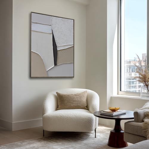 LEVERUP Modern Wall Decorations Abstract Wall Art Canvas Grey Painting Posters for Dining Room Living Room Office 32×40 Inchs Ready To Hang - color: blue, size: 42"L x 34"W