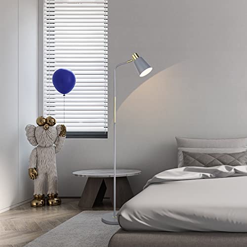 LALISU Floor Lamp Industrial Floor Lamps Reading Farmhouse Standing Lamp - color: Gray