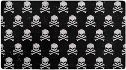 Skull Cross Kitchen Comfort Mat 36x20in Anti-Fatigue Kitchen Mats - color: Skull Cross