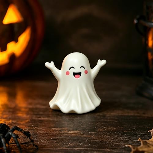 Halloween Ghost Figurine Cute Spooky Statues Unique Spooky Statue - color: Styl 15