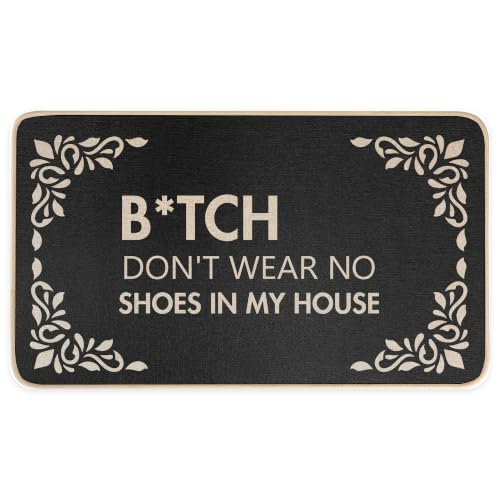 Miss Adola Door Mat, Home Decor, 17x29 Inch, No Shoes - color: I-no Shoes