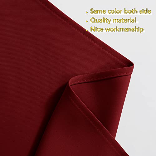 NICETOWN Burgundy Swag Curtains for Kitchen Over Sink 36 x 45 inches Long - color: Burgundy Red, size: 36"W x 45"L (Pack of 2)