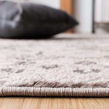 SAFAVIEH Amsterdam Accent Rug 2'3"x4', Boho Light Grey & Brown AMS108F - color: Light Grey/Brown, size: 2'3" x 4' (Rectangular)