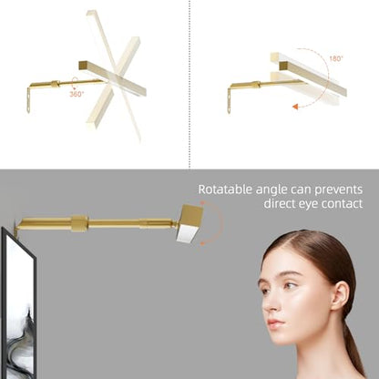 16" LED Picture Light Plug in, 5W Gold Art Light - color: Gold, size: 16 inch
