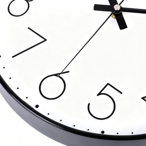 2 Pack Black Wall Clock 12 Inch Modern Silent Battery Operated Wall Clocks - color: 2 Pack - Black, size: 12 Inch