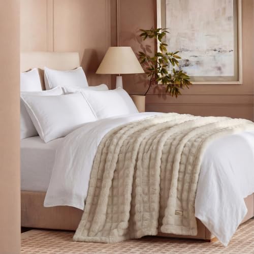 Bedsure Cloud Bubble Full Size Blanket for Bed, Beige, 84"×90" - color: 04 Beige, size: Full (84" X 90")
