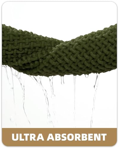 Color&Geometry Green 60x24 Waffle Bath Mat, Rubber Non Slip Bathroom Rug - color: Green, size: 24"x60"