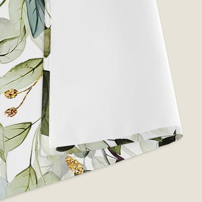 Sage Green Eucalyptus Leaves Swag Curtains 1 Panel, 56x36 in - color: Eucalyptus Leaves-green, size: 56"W x 36"L (Pack of 1)
