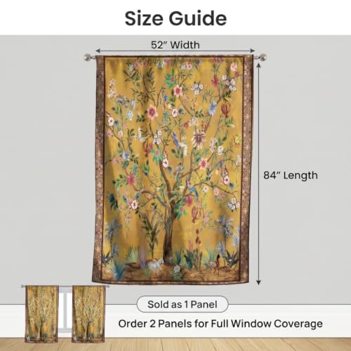 HMS Happy Memories Door Curtain, Tree of Life, 52"x84", 1 Panel - color: Tree of Life