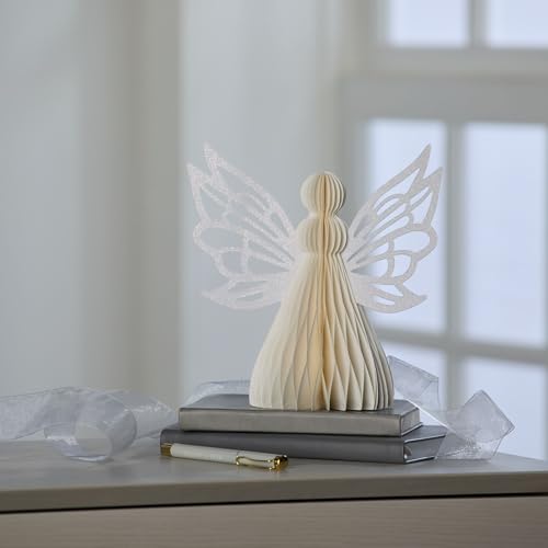 Your Heart's Content Honeycomb Paper Angel (Ivory Angel) - color: Ivory Angel