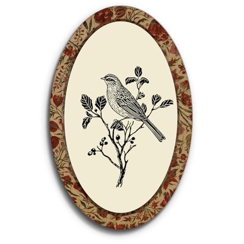 YZSLA Vintage Bird Framed Wall Art Decor, Bird Decor for Home - color: Bird