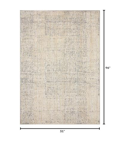 Loloi Amber Lewis Bexley Natural/Slate 2'-7" x 8'-0" Runner Rug - color: Natural / Slate, size: 2'7" x 8' (Rectangular)
