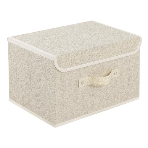 Storage Bins with Handles,Grey and Beige,13x9.1x7.9in,1 Pack - color: Beige/Gray, size: 13x9.1x7.9in(1-pack)