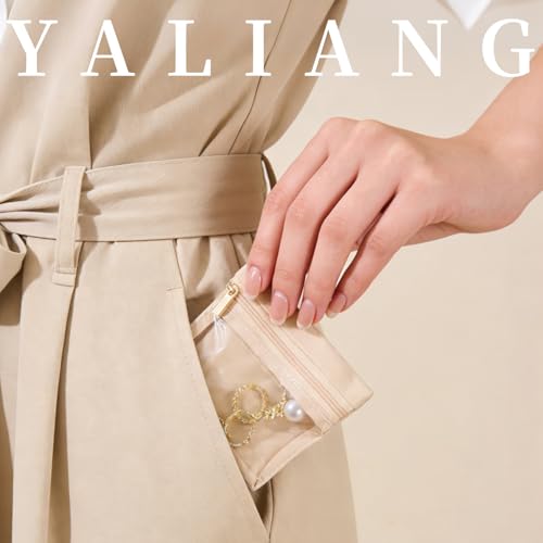 20 Pcs Portable Velvet Jewelry Pouch with Zipper, Clear - color: A.20 PCS