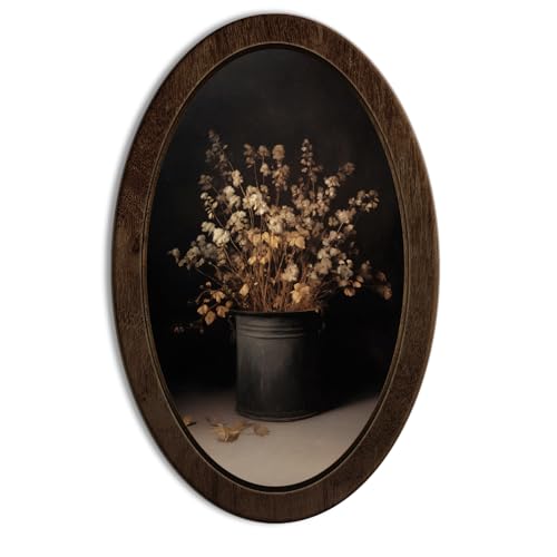 YZSLA Vintage Floral Framed Wall Art Decor, Farmhouse Decor - color: Flower