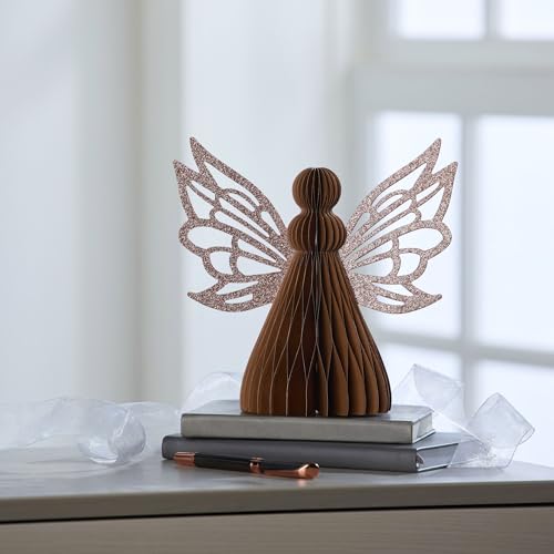 Your Heart's Content Honeycomb Paper Angel (Bronze Angel) - color: Bronze Angel